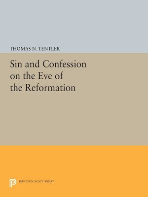 cover image of Sin and Confession on the Eve of the Reformation